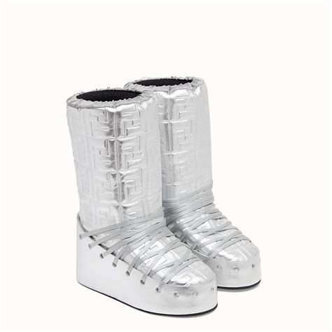 fendi silver boots|Meer.